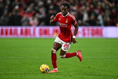 Nottingham Ormanı 'ndan Anthony Elanga, Nottingham Forest' a karşı 23 Aralık 202 'de Nottingham Forest' ın Bournemouth 'a karşı oynadığı Premier League maçında görev başında.