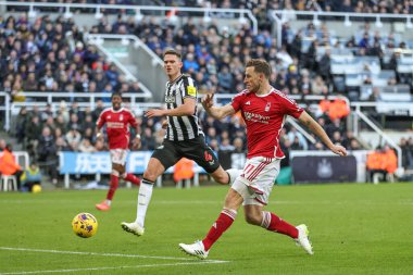 Nottingham Ormanı 'ndan Chris Wood Premier Lig maçı Newcastle United ve Nottingham Ormanı maçında 26 Aralık 202' de St. James 's Park, Newcastle' da 1-3 berabere kaldı.