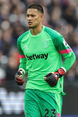West Ham United 'ın Manchester United' a karşı oynadığı Premier Lig maçı sırasında İngiltere 'nin Londra şehrinde 23 Aralık 202' de oynanan Londra Stadyumu maçında Alphonse Areola
