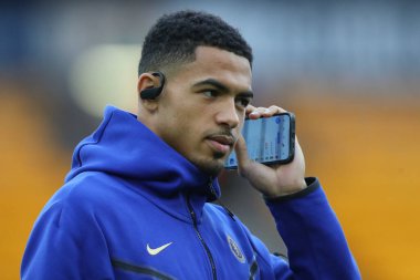 Chelsea 'den Levi Colwill, 24 Aralık 202' de İngiltere 'nin Molineux kentinde oynanan Premier Lig karşılaşmasında Wolverhampton Wanderers Chelsea' ye karşı.