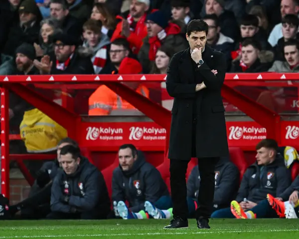 stock image Andoni Iraola Manager of Bournemouth during the Premier League match Nottingham Forest vs Bournemouth at City Ground, Nottingham, United Kingdom, 23rd December 202