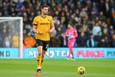 Wolverhampton Wanderers 'dan Max Kilman # 23 Premier League maçında Wolverhampton Wanderers, Everton' a karşı Molineux, Wolverhampton, Birleşik Krallık, 30 Aralık 202