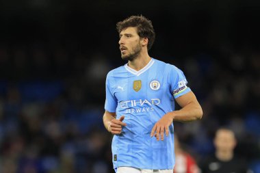 Manchester City - Sheffield United Premier League maçında Ruben Dias # 3 numara Etihad Stadyumu, Manchester, İngiltere, 30 Aralık 202