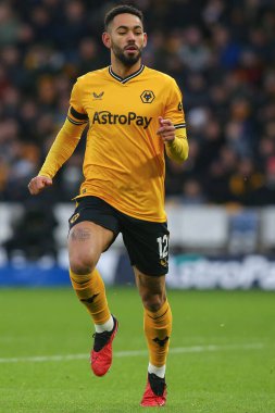 Wolverhampton Wanderers 'ın 30 Aralık 202' de Molineux, Wolverhampton 'da Everton' a karşı oynadığı Premier League maçında Wolverhampton Wanderers 'dan Matheus Cunha # 12.