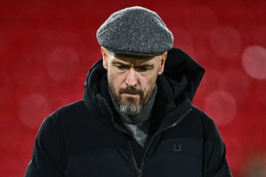 Manchester United 'ın 10. Cadılık Müdürü, 30 Aralık 202' de Nottingham Forest 'a karşı Manchester United Premier Lig karşılaşması öncesinde City Ground, Nottingham' a geldi.