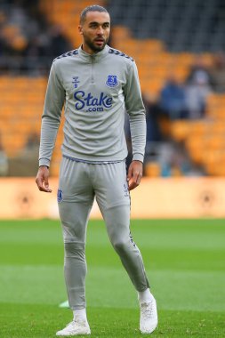 Dominic Calvert-Lewin # 9 Everton Premier Lig karşılaşması öncesi ısınma öncesinde Wolverhampton Wanderers Everton 'a karşı Molineux, Wolverhampton, Birleşik Krallık, 30 Aralık 202