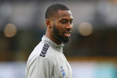 Everton 'dan Beto # 14 Premier Lig karşılaşması öncesi ısınma sırasında Wolverhampton Wanderers Everton' a karşı Molineux, Wolverhampton, İngiltere, 30 Aralık 202