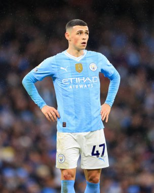 Manchester City 'den Phil Foden, Manchester City - Sheffield United maçında Etihad Stadyumu, Manchester, İngiltere, 30 Aralık 202