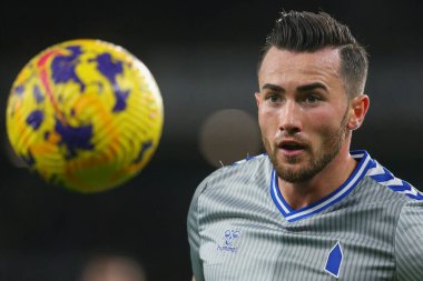 Everton 'dan Jack Harrison # 11 Premier League maçı sırasında Wolverhampton Wanderers, Everton' a karşı Molineux, Wolverhampton, Birleşik Krallık, 30 Aralık 202