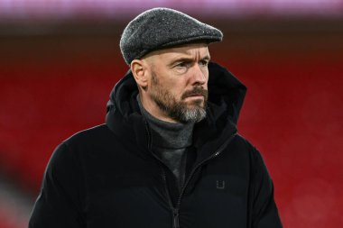 Manchester United 'ın 10. Cadılık Müdürü, 30 Aralık 202' de Nottingham Forest 'a karşı Manchester United Premier Lig karşılaşması öncesinde City Ground, Nottingham' a geldi.