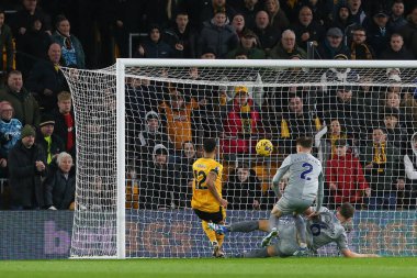 Wolverhampton Wanderers 'dan Matheus Cunha # 12 Premier League maçında Wolverhampton Everton' a karşı Molineux, Wolverhampton, Birleşik Krallık 'ta 30 Aralık 202' de oynanan maçta 2-0 berabere kaldı.