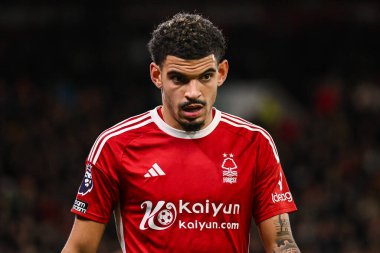 Nottingham Ormanı 'ndan Morgan Gibbs-White Premier League maçı sırasında Nottingham Forest Manchester United' a karşı City Ground, Nottingham, İngiltere 'de 30 Aralık 202' de