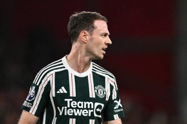 Manchester United 'dan Jonny Evans Premier League maçında Nottingham Forest, Manchester United' a karşı City Ground, Nottingham, İngiltere 'de 30 Aralık 202' de