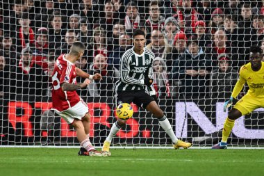 Nottingham Ormanı 'ndan Nicols Domnguez 30 Aralık 2023' te İngiltere 'nin Nottingham şehrinde oynanan Premier League maçı Nottingham Forest' a karşı Manchester United maçında 1-0 berabere kaldı.