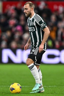 Manchester United takımından Christian Eriksen 30 Aralık 202 'de Nottingham Forest, Manchester United' a karşı City Ground, Nottingham, İngiltere 'de oynanan Premier League maçında