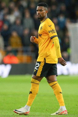 Wolverhampton Wanderers maçında Wolverhampton Wanderers, Everton 'a karşı Molineux, Wolverhampton, Birleşik Krallık' ta 30 Aralık 2023 'te Nlson Semedo # 22.