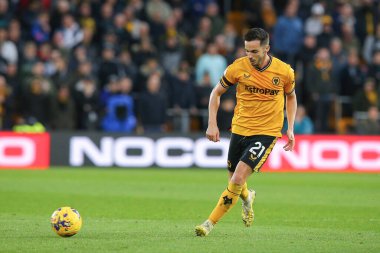 Wolverhampton Wanderers 'dan Pablo Sarabia 30 Aralık 202' de Molineux, Wolverhampton, Birleşik Krallık 'ta oynanan Premier League maçında pas attı.