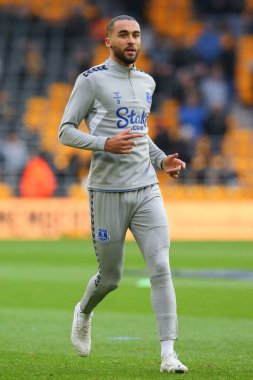 Dominic Calvert-Lewin # 9 Everton Premier Lig karşılaşması öncesi ısınma öncesinde Wolverhampton Wanderers Everton 'a karşı Molineux, Wolverhampton, Birleşik Krallık, 30 Aralık 202