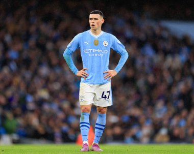 Manchester City 'den Phil Foden, Manchester City - Sheffield United maçında Etihad Stadyumu, Manchester, İngiltere, 30 Aralık 202