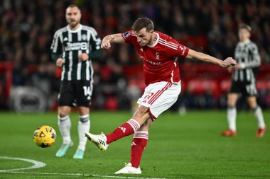 Nottingham Ormanı 'ndan Chris Wood 30 Aralık 202' de Nottingham Forest Manchester United 'a karşı City Ground, Nottingham, İngiltere' de oynanan Premier League maçında gol attı.