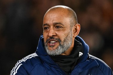 Nuno Esprito Santo Nottingham Ormanı Müdürü Premier Lig maçı sırasında Nottingham Forest Manchester United 'a karşı City Ground, Nottingham, İngiltere, 30 Aralık 2023