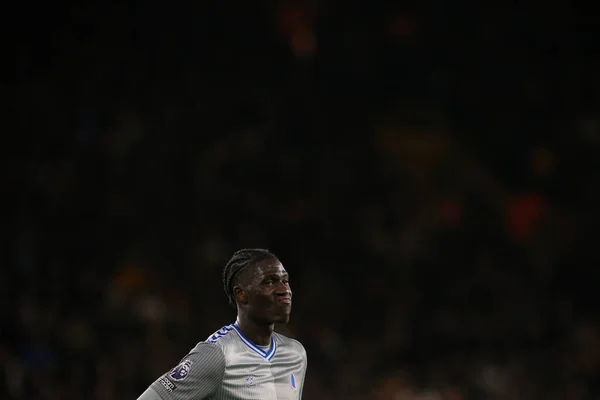 Amadou Onana Van Everton Reageert Tijdens Premier League Wedstrijd Wolverhampton — Stockfoto