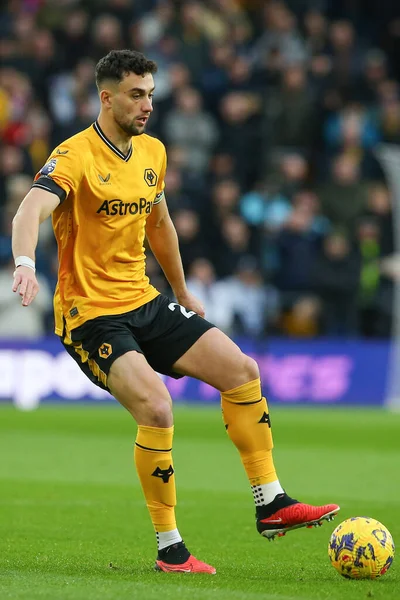 Wolverhampton Wanderers 'dan Max Kilman # 23 Premier League maçında Wolverhampton Wanderers, Everton' a karşı Molineux, Wolverhampton, Birleşik Krallık, 30 Aralık 202