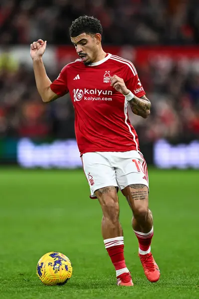 stock image Morgan Gibbs-White of Nottingham Forest in action during the Premier League match Nottingham Forest vs Manchester United at City Ground, Nottingham, United Kingdom, 30th December 202