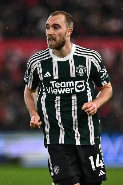 stock image Christian Eriksen of Manchester United during the Premier League match Nottingham Forest vs Manchester United at City Ground, Nottingham, United Kingdom, 30th December 202