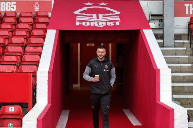 Blackpool 'dan Richard O' Donnell, Birleşik Krallık 'ın Nottingham Forest-Blackpool maçı sırasında 7 Ocak 2024' te, Birleşik Krallık 'ın başkenti Nottingham City Ground' a geldi.