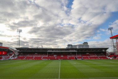 Nottingham Forest 'ın evi olan City Ground' un genel görünümü, Emirates FA Cup 'ın 3. turu öncesinde Nottingham Forest' a karşı Blackpool City Ground, Nottingham, İngiltere, 7 Ocak 202