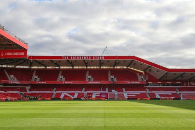 Nottingham Forest 'ın evi olan City Ground' un genel görünümü, Emirates FA Cup 'ın 3. turu öncesinde Nottingham Forest' a karşı Blackpool City Ground, Nottingham, İngiltere, 7 Ocak 202