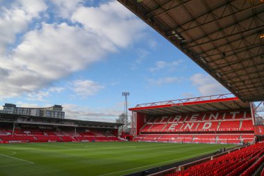 Nottingham Forest 'ın evi olan City Ground' un genel görünümü, Emirates FA Cup 'ın 3. turu öncesinde Nottingham Forest' a karşı Blackpool City Ground, Nottingham, İngiltere, 7 Ocak 202