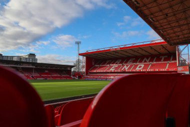 Nottingham Forest 'ın evi olan City Ground' un genel görünümü, Emirates FA Cup 'ın 3. turu öncesinde Nottingham Forest' a karşı Blackpool City Ground, Nottingham, İngiltere, 7 Ocak 202