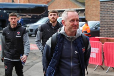 Blackpool 'un Neil Critchley Müdürü, Birleşik Krallık' ın Nottingham City Ground, Nottingham, İngiltere 'de oynanan 3.