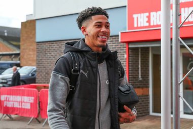 Blackpool 'dan Jordan Lawrence-Gabriel, Birleşik Krallık' ın Nottingham Forest-Blackpool maçının 3. turu öncesinde 7 Ocak 202 'de İngiltere' nin başkenti Nottingham City Ground 'a geldi.