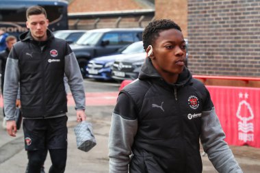 Blackpool 'dan Karamoko Dembl, Birleşik Krallık' ın Nottingham City Ground, Nottingham, İngiltere 'de oynanan 3.