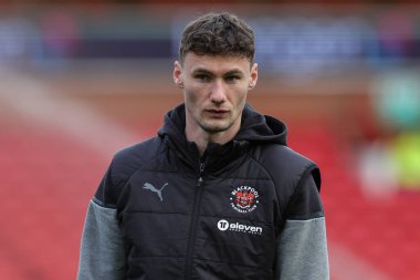 Blackpool 'dan Matty Virtue, Birleşik Krallık' ın Nottingham Forest-Blackpool maçı sırasında 7 Ocak 202 'de geldi.