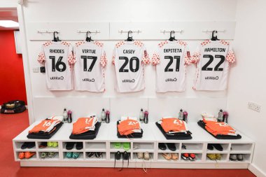 Blackpool tişörtleri, Birleşik Krallık 'ın Nottingham Forest-Blackpool maçında, Birleşik Krallık' ın başkenti Nottingham 'da oynanan 3.