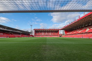 Nottingham Forest, Blackpool 'a karşı 7 Ocak 202' de İngiltere 'nin Nottingham şehrinde oynanan Emirates FA Cup üçüncü tur maçında City Ground' un genel bir görüntüsü.