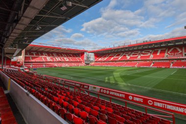 Nottingham Forest, Blackpool 'a karşı 7 Ocak 202' de İngiltere 'nin Nottingham şehrinde oynanan Emirates FA Cup üçüncü tur maçında City Ground' un genel bir görüntüsü.