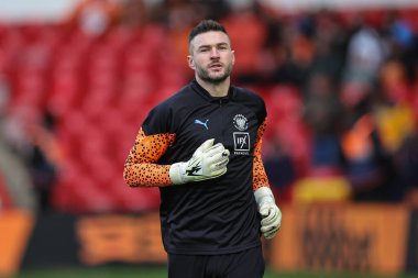Blackpool 'dan Richard O' Donnell, 7 Ocak 202 'de Birleşik Krallık' ın Nottingham şehrinde oynanan Emirates FA Cup üçüncü tur karşılaşmasında ısınma turunda Nottingham Forest 'a karşı Blackpool maçında