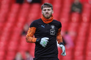 Blackpool 'dan Daniel Grimshaw, 7 Ocak 202 tarihinde Birleşik Krallık' ın Nottingham şehrinde oynanan Emirates FA Cup üçüncü tur karşılaşmasında ısınma turunda Nottingham Forest 'a karşı Blackpool' da