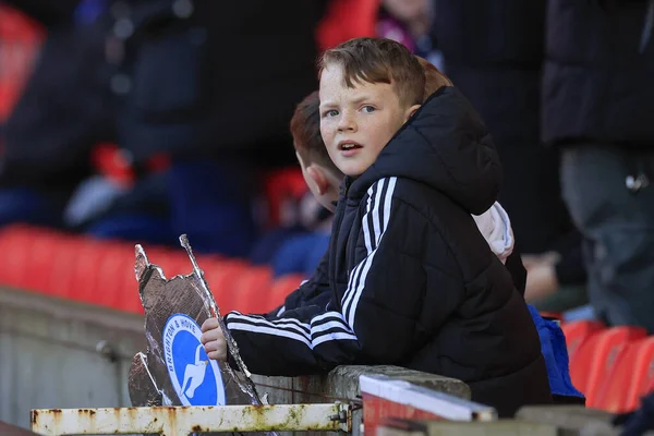 Young Brighton Fan Ahead Emirates Cup Third Match Stoke City — Stock Photo, Image