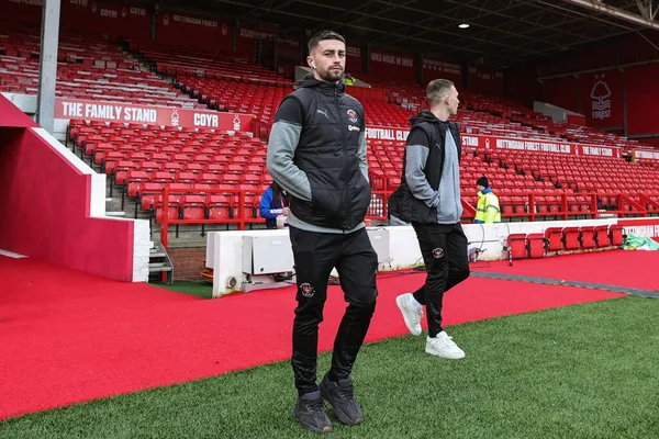 Blackpool 'dan Owen Dale, Birleşik Krallık' ın Nottingham Forest-Blackpool maçı sırasında İngiltere 'nin Nottingham kentinde oynanan 7 Ocak 202 tarihli