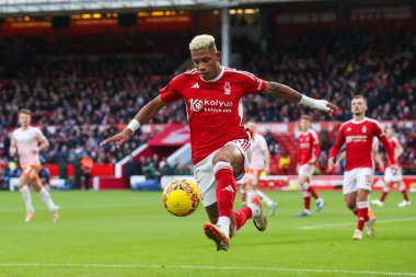 Nottingham Ormanı 'ndan Danilo, 7 Ocak 202' de Nottingham Forest 'a karşı Blackpool, İngiltere' nin Nottingham kentinde oynanan üçüncü tur karşılaşmasında topu kontrol ediyor.