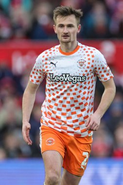Blackpool 'dan Callum Connolly, Birleşik Krallık' ın Nottingham Forest-Blackpool maçında 7 Ocak 202 tarihinde oynanan üçüncü tur karşılaşmasında