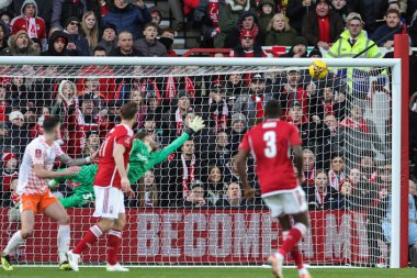 Nottingham Ormanı 'ndan Morgan Gibbs-White, 7 Ocak 202' de Nottingham City Ground, Nottingham, İngiltere 'de oynanan Emirates FA Kupası 3. tur karşılaşmasında 2-2 berabere kaldı.