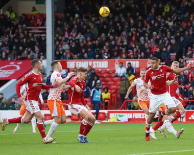 Nottingham Ormanı 'ndan Murillo, 7 Ocak 202' de Nottingham Forest, Nottingham, İngiltere 'nin başkenti Nottingham' da oynanan 3.