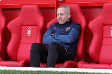 Neil Critchley, Birleşik Krallık 'ın Nottingham Forest-Blackpool maçında Blackpool' un teknik direktörü.